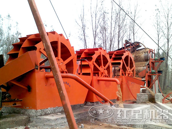 水洗沙机器现场 水洗沙机器现场