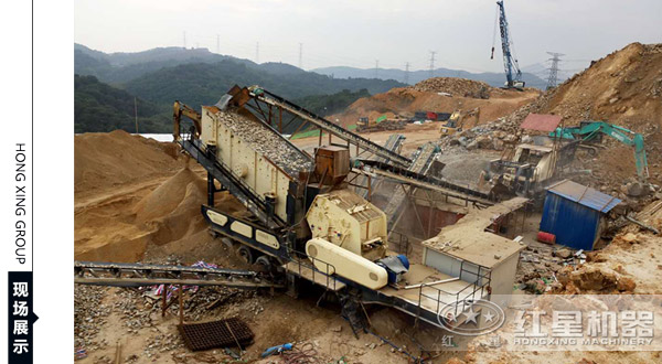 移动破石机现场-用户好评率高 移动破石机现场-用户好评率高