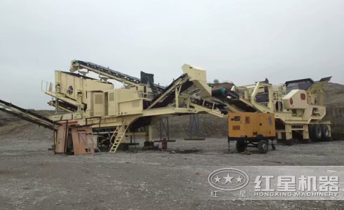 移动式制砂现场 移动式制砂现场