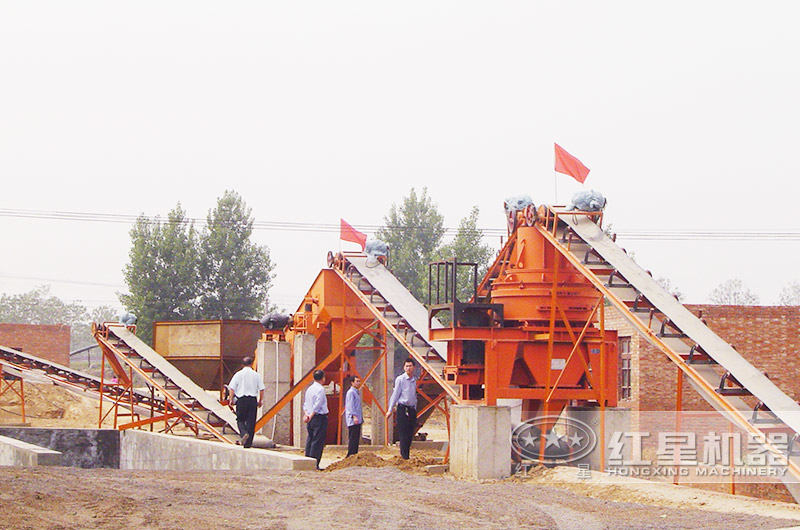 制砂机生产线现场图 制砂机生产线现场图