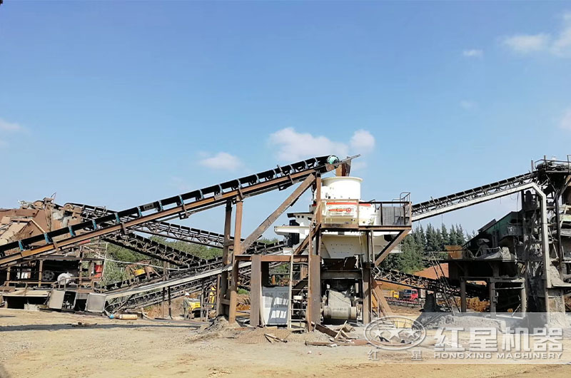 安徽客户卵石制砂生产线现场 安徽客户卵石制砂生产线现场