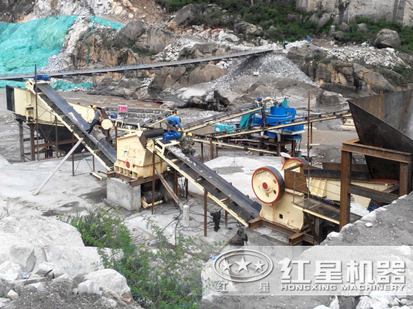 石料生产线现场图 石料生产线现场图