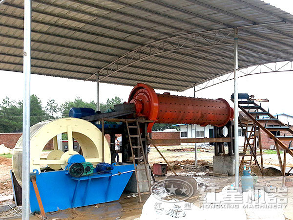 时产16-25吨石英砂棒磨机现场 时产16-25吨石英砂棒磨机现场